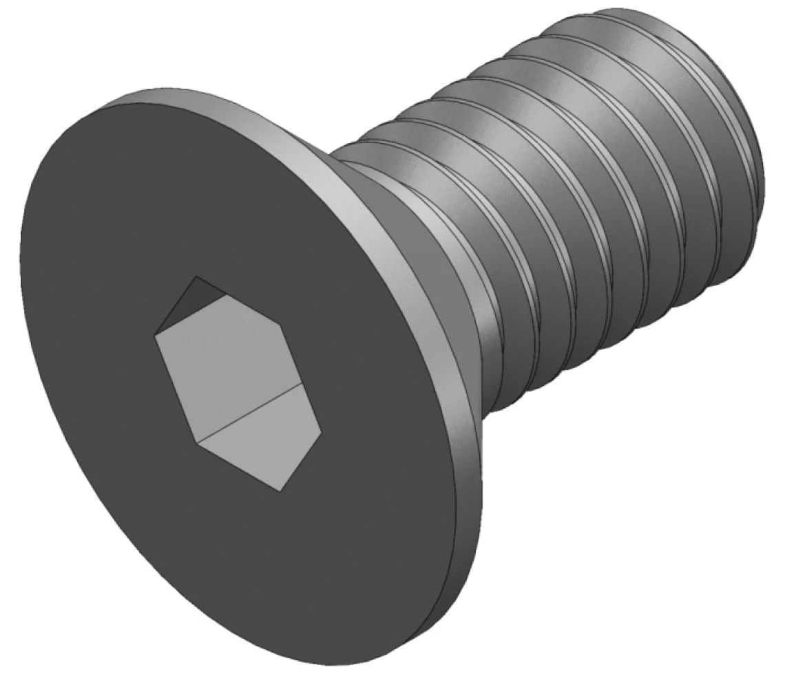 S_1028 - SCREW_DIN 7991_M6X12 BLACK ALKATRÉSZ