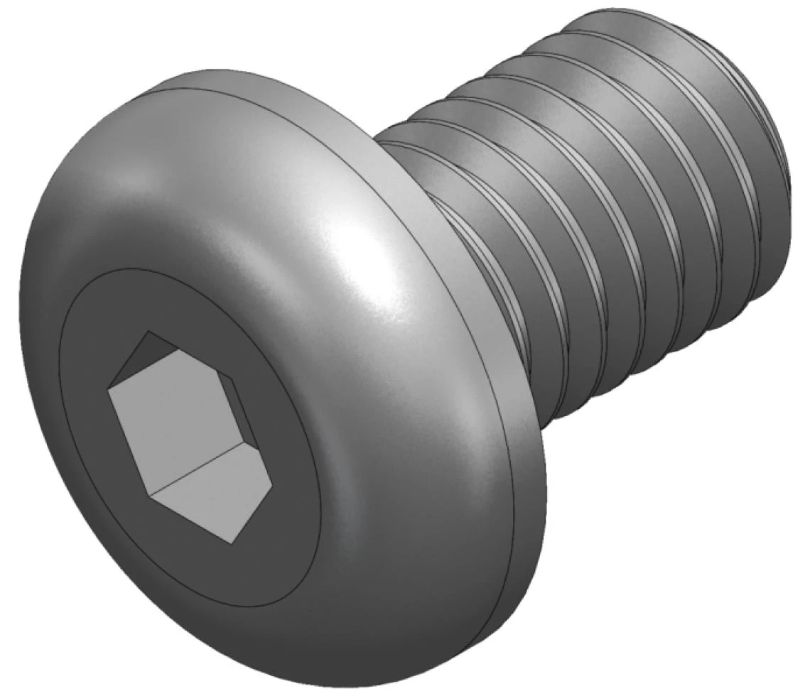 S_1187 - SCREW_ISO 7380_M5X8 BLACK ALKATRÉSZ