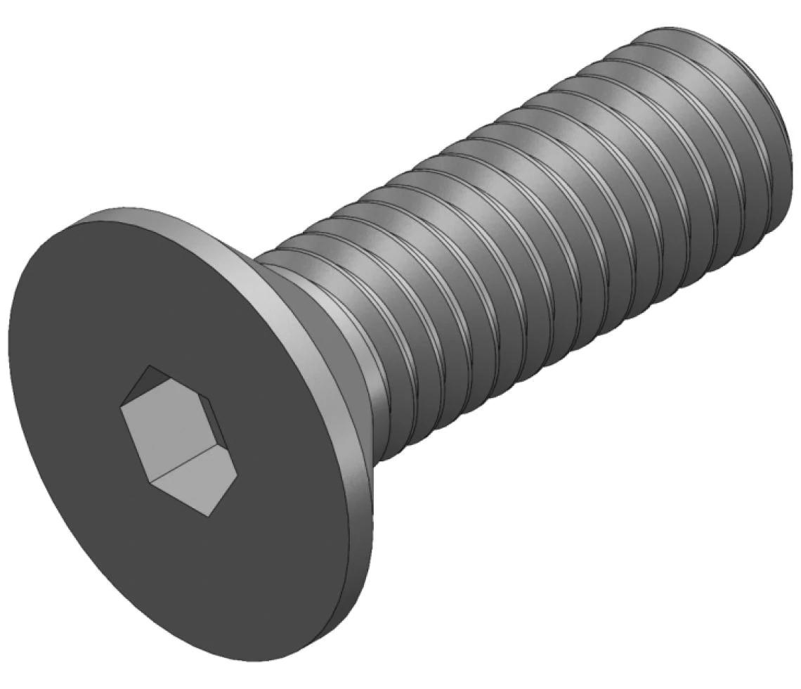 S_1635 - SCREW_DIN 7991_M5X16 BLACK ALKATRÉSZ