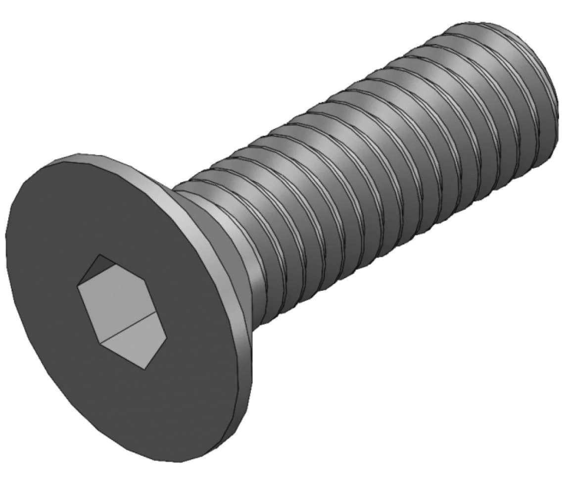 S_2141_R00 - SCREW_DIN 7991_M6X20 BLACK ALKATRÉSZ