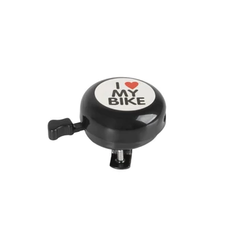CSENGŐ ACÉL FIGURÁS M-WAVE SZÍVECSKÉS - 54 MM FEKETE CSENGŐ