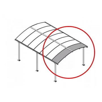 Palram - Canopia Bővítő elem Arcadia kocsibeállókhoz (70 cm)