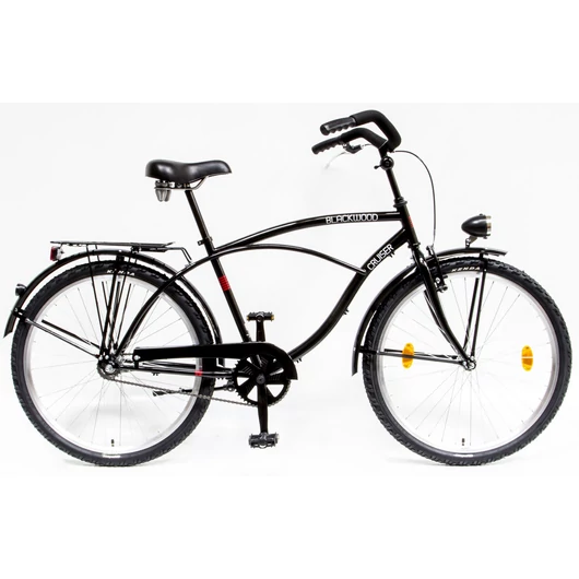 BLACKWOOD. CRUISER 26/18 FÉRFI GR 2019 FEKETE YS728 CRUISER KERÉKPÁR