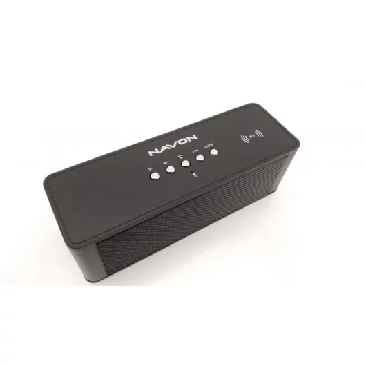 Navon NWS-76 NFC  fekete hangszóró, BT, USB, SD kártya, rádio, óra