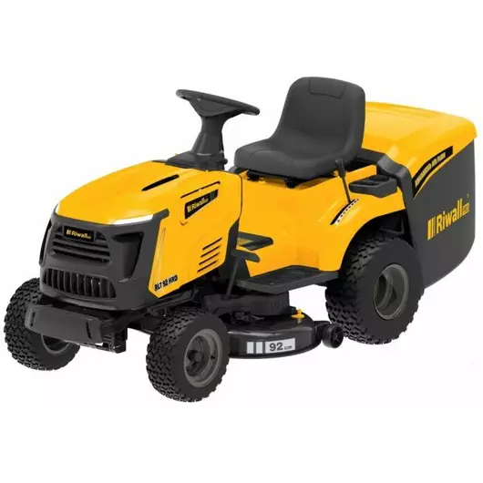 Riwall RLT 92 HRD - fűnyíró traktor hidrosztatikus váltóval és hátsó kidobással 92cm