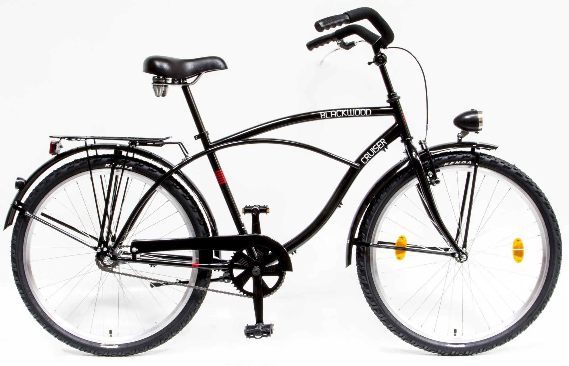 BLACKWOOD. CRUISER 26/18 FÉRFI GR 2019 FEKETE YS728 CRUISER KERÉKPÁR