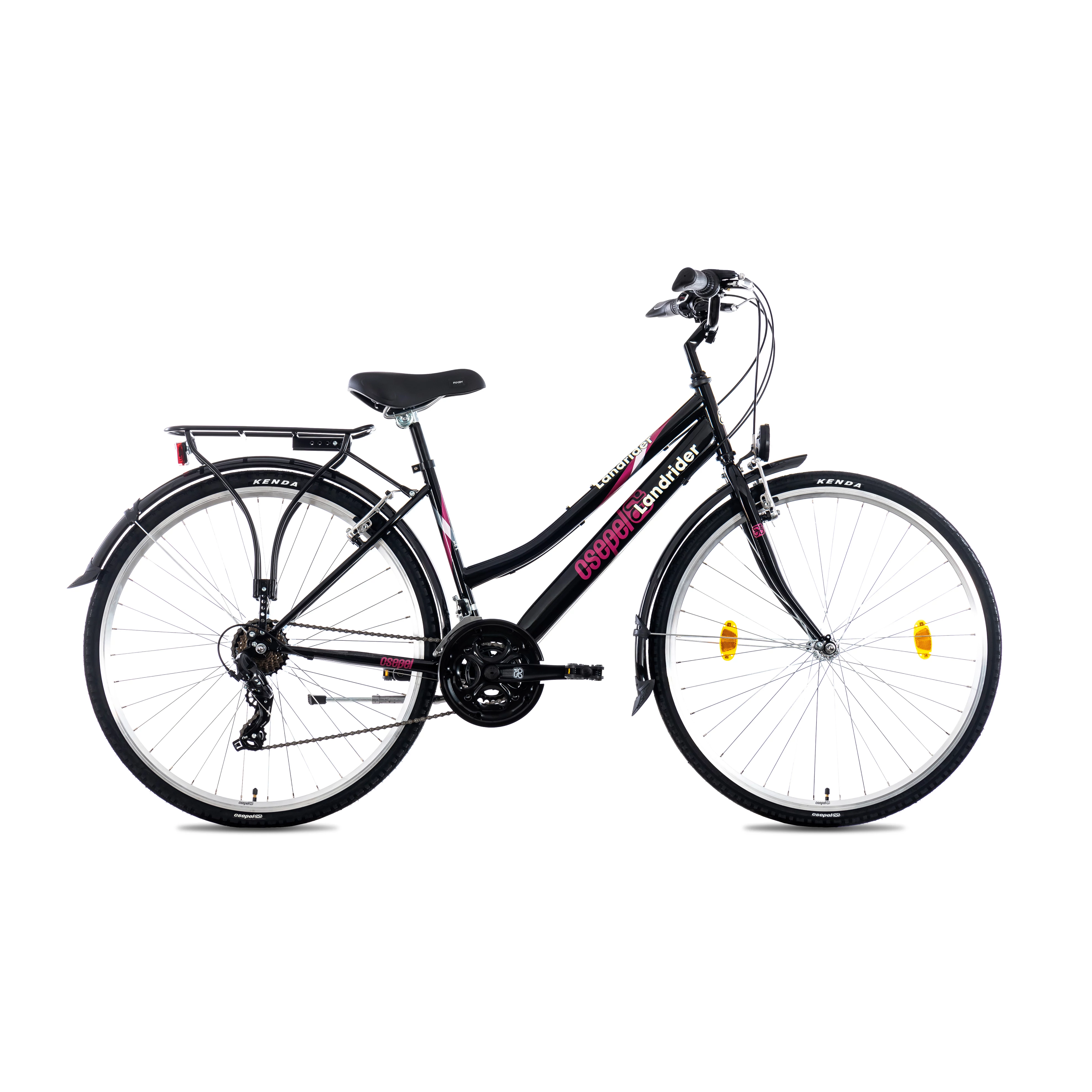 LANDRIDER 28/17 NŐI 21SP 21 FEKETE YS728 TREKKING KERÉKPÁR