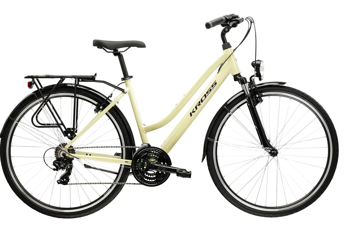 Kerékpár Kross Trans 1.0 Beige L